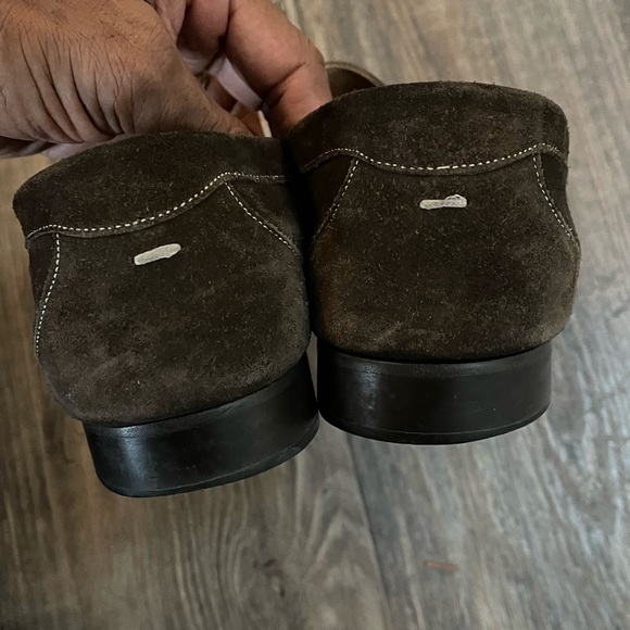Brown Suede Horsebit Loafers - Picture 8 of 9